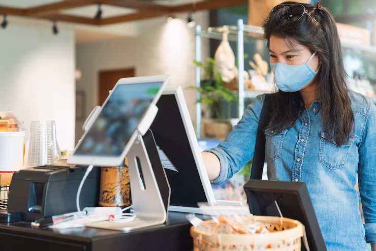 Presentation of the Customer Display, Free billing software All the products can be displayed easily with the customer display screen