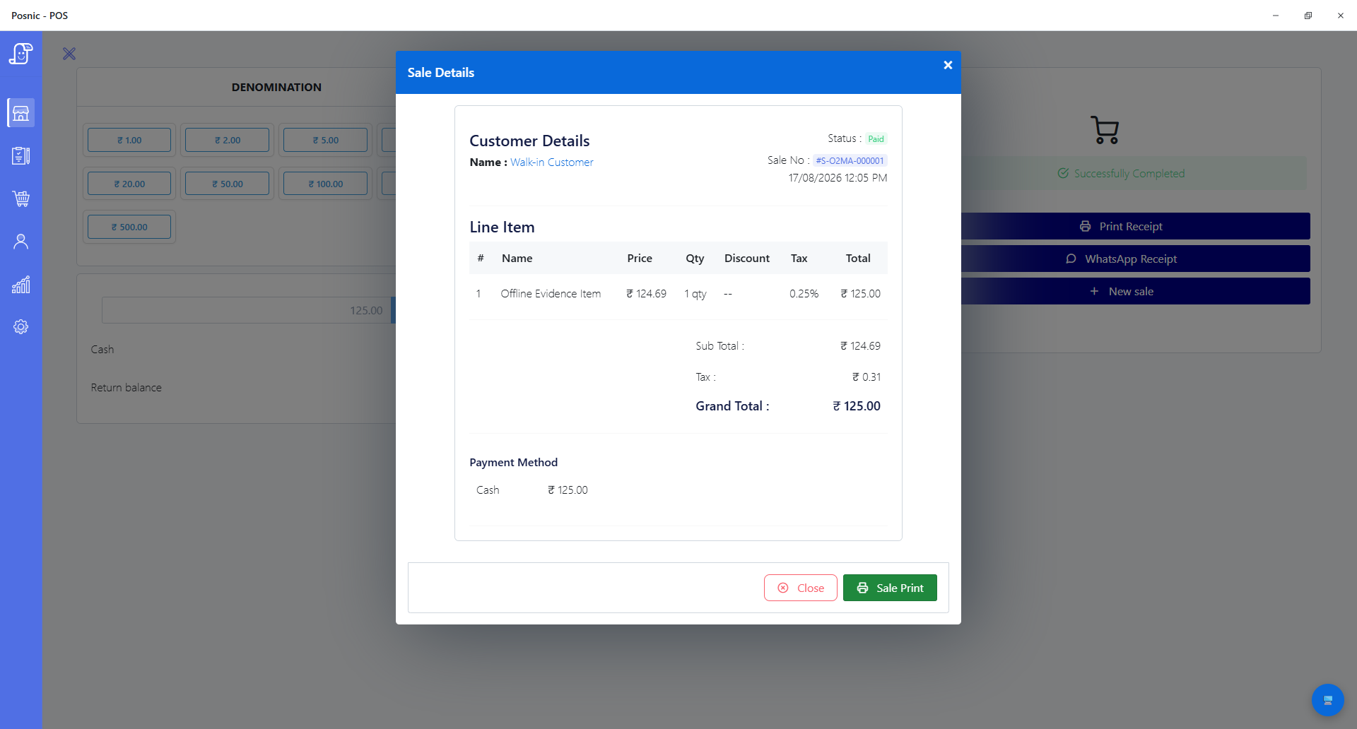 Posnic v1.3.0 synthetic cash sale reopened under Electron external-host isolation